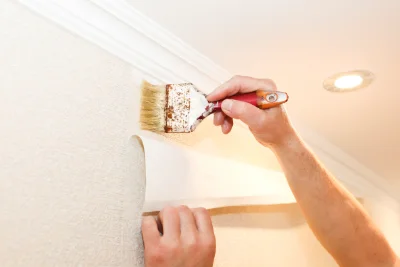 Pose de papier peint à la Boissière-des-Landes — revêtements muraux et toiles de verre